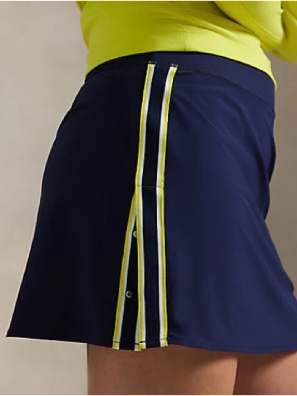 NWOT RLX Ralph Lauren Side Tape Navy Skort